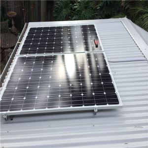 Aluminum Solar Panel Mounting System For Commercial Plant Corrugated Metal Roof Top | Solar Racking