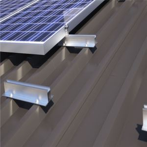 Adjustable Trapezoidal Pitched Tin Roof Solar Racking Brackets / Ballasted Mounting System / Flat Roof Solar Racking System