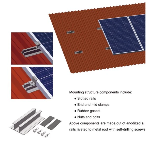 solar roof rail