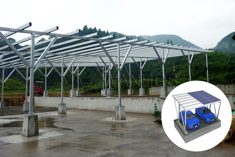 Solar Car Park Structure Real Scene_02 Solar Car Park Structure Real Scene_02