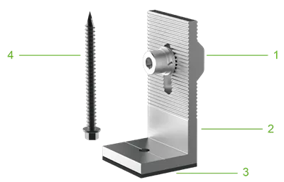Solar Panel L Feet Mount - Easy Roof Installation For Solar Systems