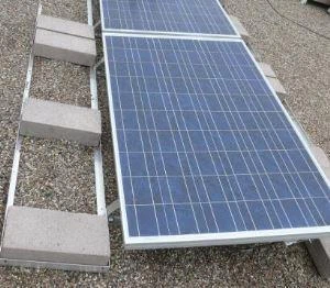 Ballasted Roof Top Solar Panel Mounting Brackets / roof top solar fitting /  solar brackets / ballasted solar racking system