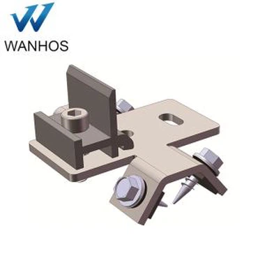 2018 Wanhos Solar Trapezoid Metal Roof Hook For Solar PV Mounting System, Stainless Steel Hook