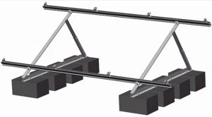 Adjustable Fold Tri-Bracket Mount For Flat Roof