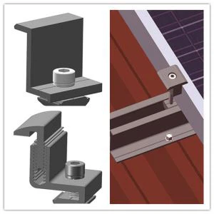 Solar Frameless Mounting End/inter Clamp Kits