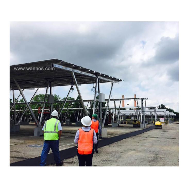 Solar Carport Aluminum Structures From China Manufacture Design Custom-Made Carport Solar Racking Systems