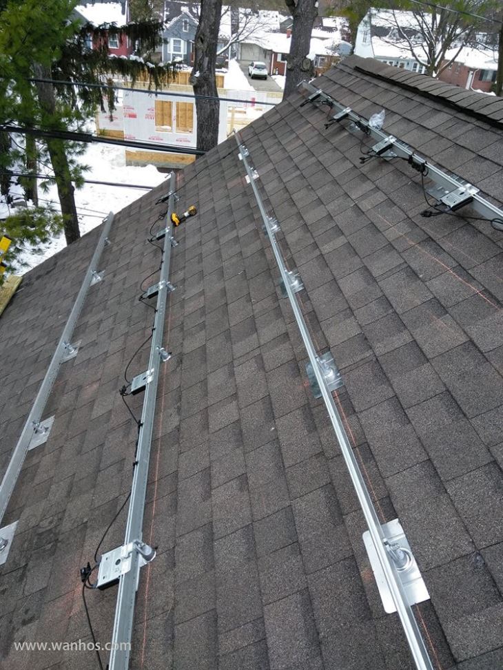 Pv Solar Roof Residential Module Install