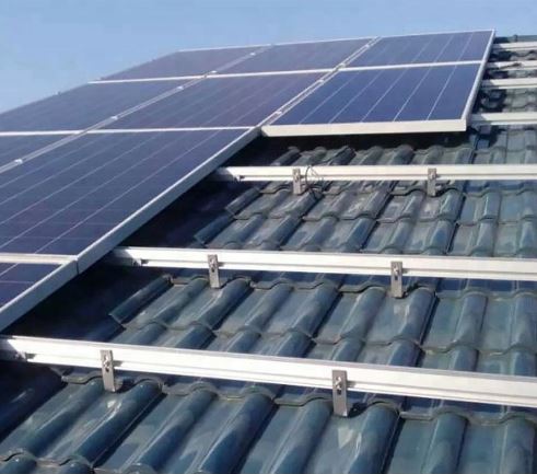Solar PV Tile Mounting Rooftop Pitched Roof Hook For Solar Panel Install